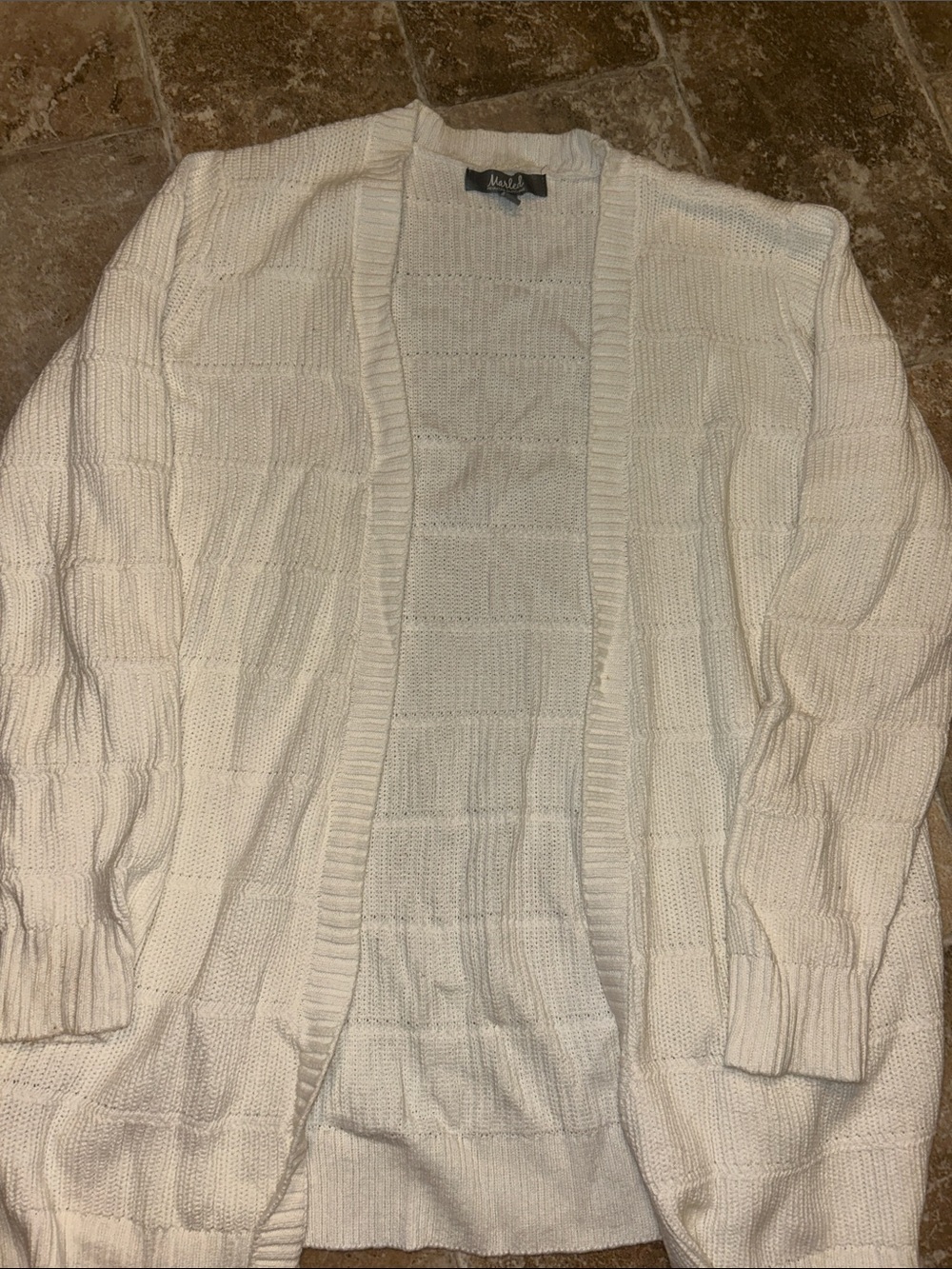 Lulus Cream Open-Front Textured Knit Cardigan